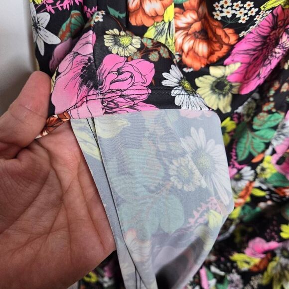 AFRM Lizette Floral Ruched Cutout Jersey Maxi Dress Size 3X/3T - Picture 7 of 11